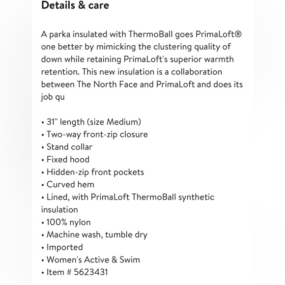 The North Face ThermoBall Insulated Hooded Parka - Picture 15 of 15